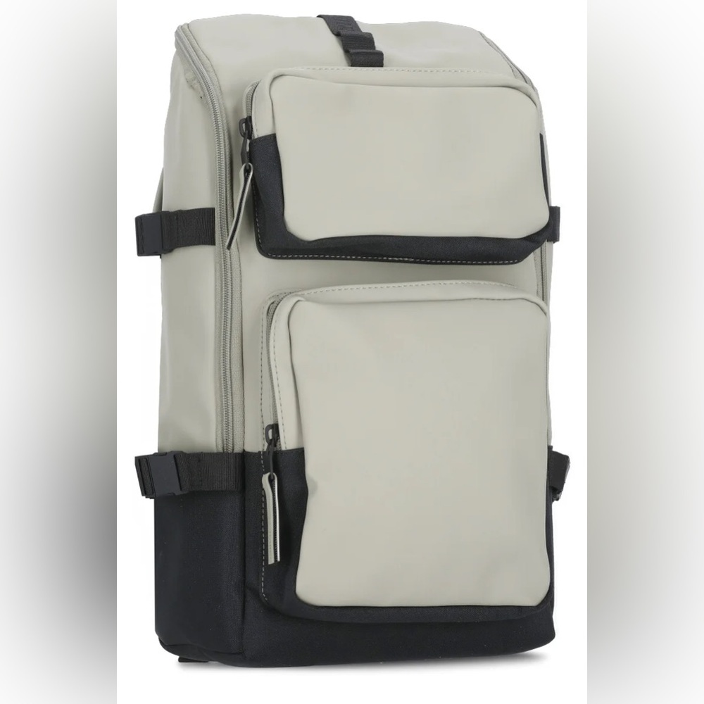 Rains Trail Cargo Backpack like new Cream Taupe
